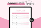 Ladystrategist Mimi Pink Annual Bill Tracker Printable and Editable Canva Template instagram canva templates social media templates etsy free canva templates