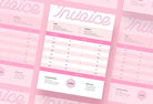 Ladystrategist Mimi Pink Invoice Canva Template Printable and Editable instagram canva templates social media templates etsy free canva templates