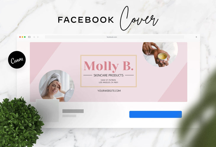 Ladystrategist Molly Facebook Cover Canva Template instagram canva templates social media templates etsy free canva templates