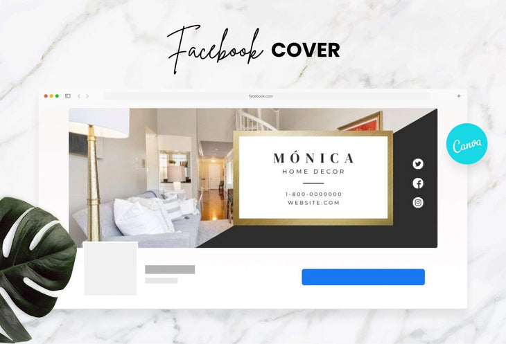 Ladystrategist Monica Facebook Cover Canva Template instagram canva templates social media templates etsy free canva templates
