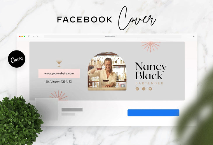 Ladystrategist Nancy Facebook Cover Canva Template instagram canva templates social media templates etsy free canva templates