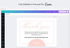 Ladystrategist Natalie Printable Thank You Card Packaging Insert Note Canva Template instagram canva templates social media templates etsy free canva templates