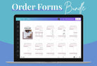 Ladystrategist Order Forms Canva Template Bundle instagram canva templates social media templates etsy free canva templates