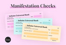 Ladystrategist Pastel Colors Manifestation Check Printable and Editable Canva Template instagram canva templates social media templates etsy free canva templates