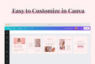 Ladystrategist Pinky Carousel Instagram Engagement Booster Canva Template instagram canva templates social media templates etsy free canva templates