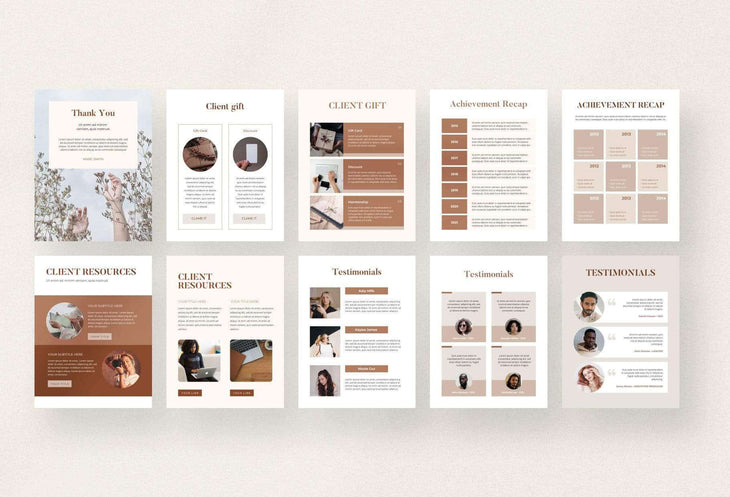 Ladystrategist Sand Client Goodbye Packet instagram canva templates social media templates etsy free canva templates