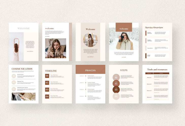 Ladystrategist Sand Client Welcome Packet instagram canva templates social media templates etsy free canva templates