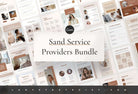 Ladystrategist Sand Service Providers Bundle instagram canva templates social media templates etsy free canva templates