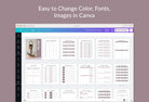 Ladystrategist Self Care Planner Canva Template instagram canva templates social media templates etsy free canva templates