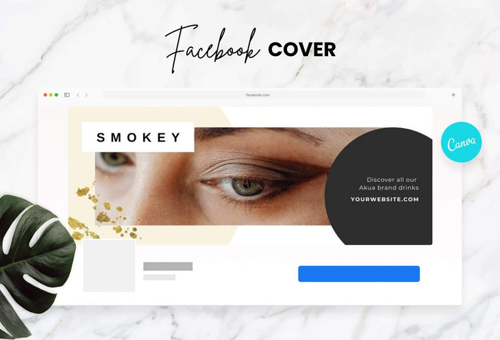 Ladystrategist Smokey Facebook Cover Canva Template instagram canva templates social media templates etsy free canva templates