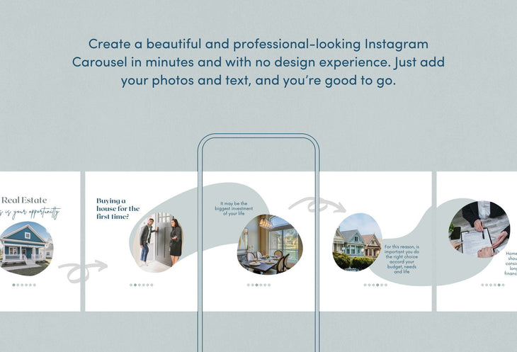 Ladystrategist Violet Real Estate 6-Page Carousel Canva Template instagram canva templates social media templates etsy free canva templates