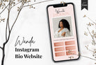 Ladystrategist Wanda Instagram Link in Bio Canva Landing Page Website instagram canva templates social media templates etsy free canva templates