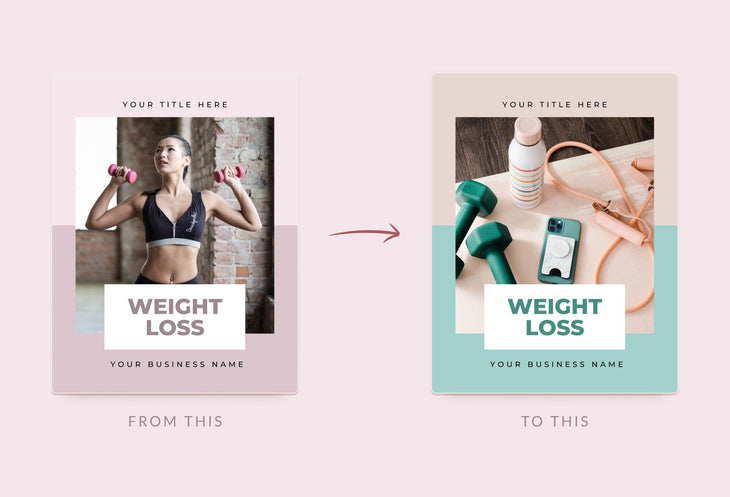 Ladystrategist Weight Loss Planner Canva Template instagram canva templates social media templates etsy free canva templates