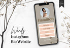 Ladystrategist Wendy Instagram Link in Bio Canva Landing Page Website instagram canva templates social media templates etsy free canva templates