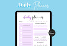 Ladystrategist Wisteria Daily Planner Printable and Editable Canva Template instagram canva templates social media templates etsy free canva templates