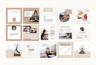 Ladystrategist YOGA Elegant - 97 Done-for-You Yoga Instagram Posts - Fully Editable Canva Templates instagram canva templates social media templates etsy free canva templates