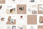 Ladystrategist YOGA Elegant - 97 Done-for-You Yoga Instagram Posts - Fully Editable Canva Templates instagram canva templates social media templates etsy free canva templates