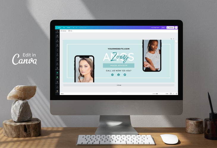 Ladystrategist Zoey Facebook Cover Canva Template instagram canva templates social media templates etsy free canva templates