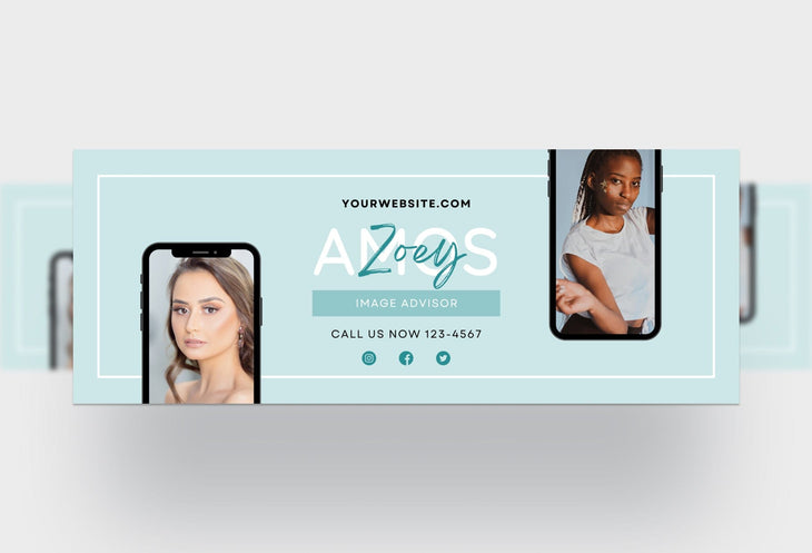 Ladystrategist Zoey Facebook Cover Canva Template instagram canva templates social media templates etsy free canva templates